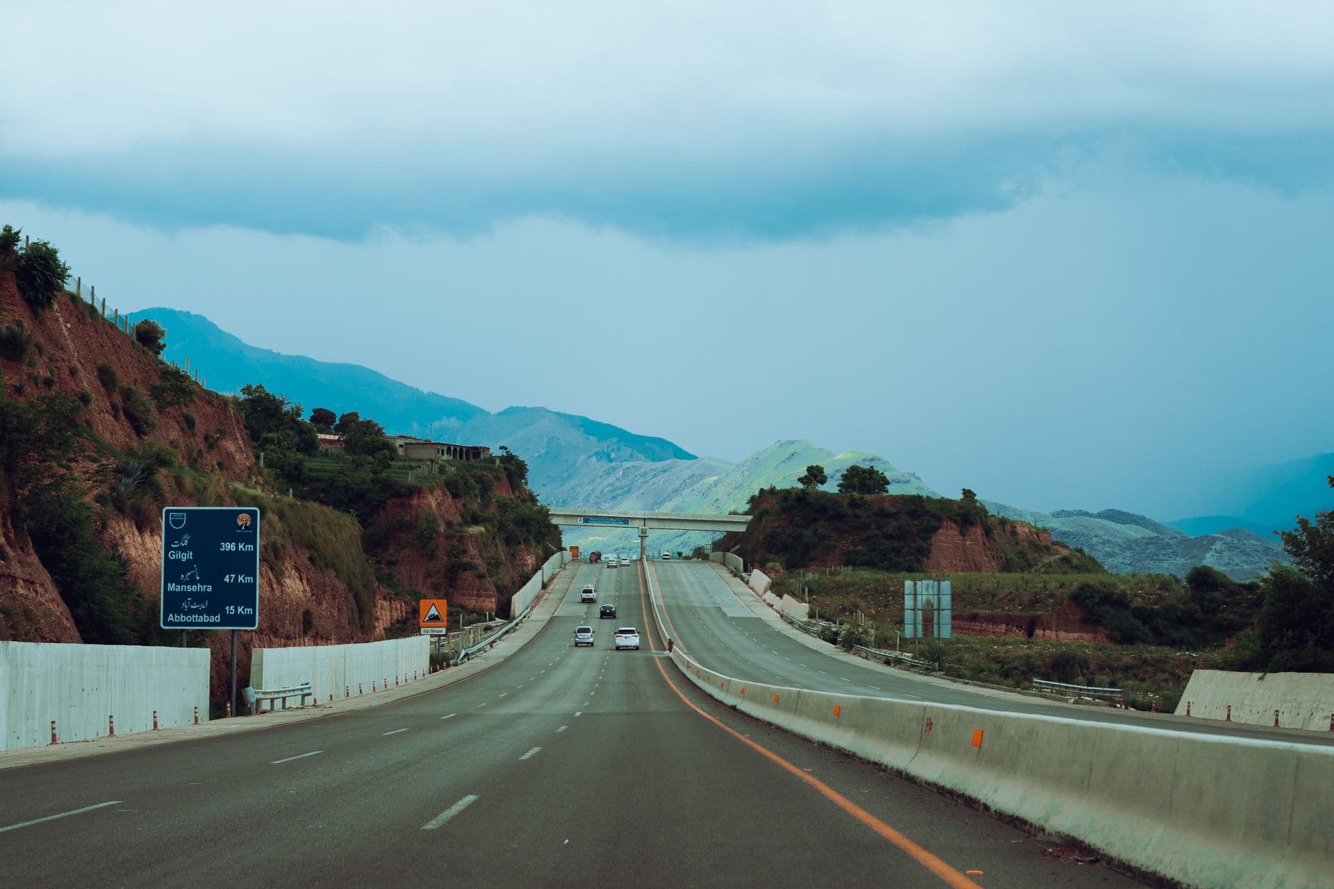 Motorway and highway route from Rawalpindi to Khewra Salt Mine, Punjab