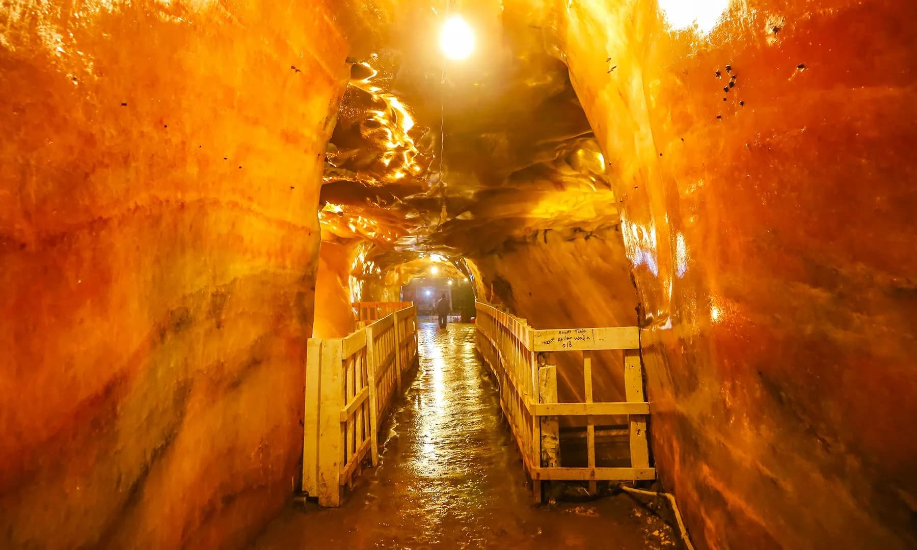 Underground view at Khewra Salt Mine, Punjab Pakistan