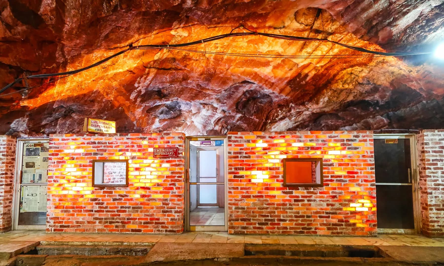 Underground view at Khewra Salt Mine, Punjab Pakistan