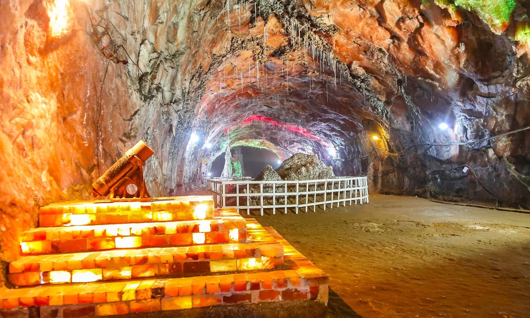 Underground view at Khewra Salt Mine, Punjab Pakistan