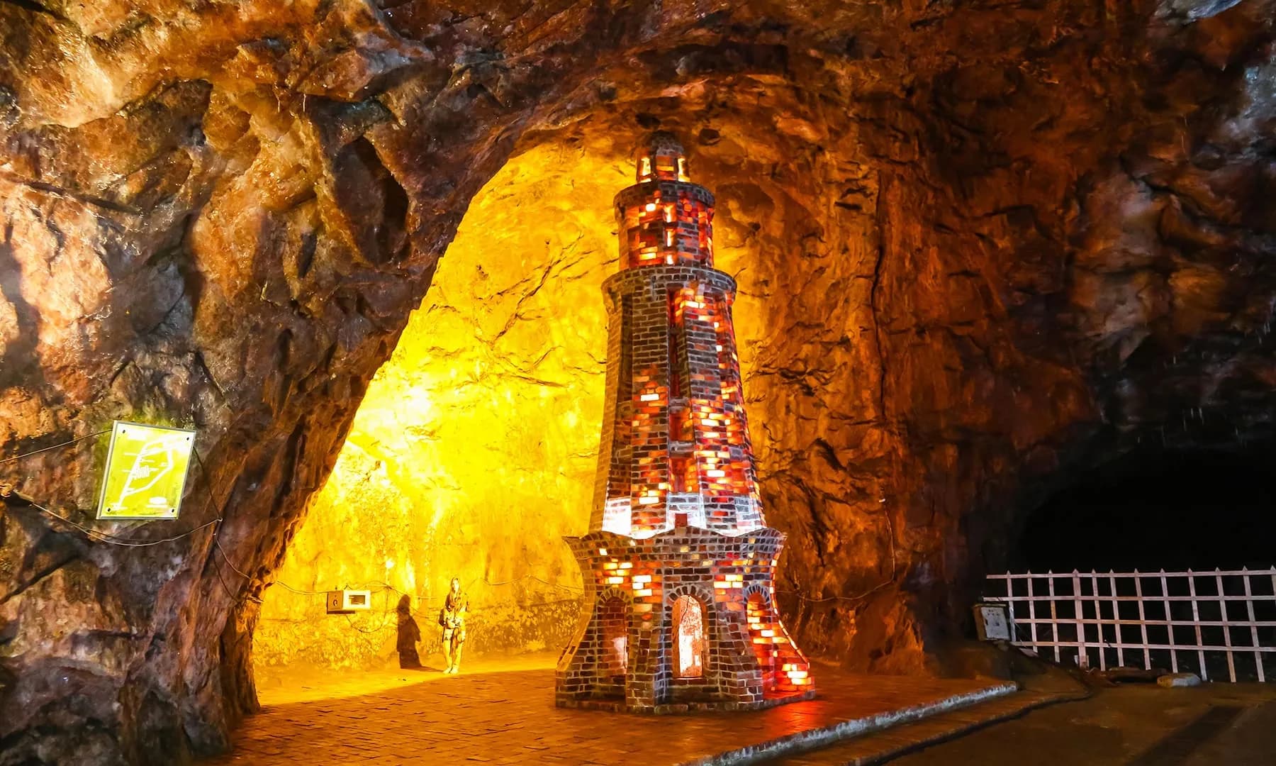 Underground view at Khewra Salt Mine, Punjab Pakistan