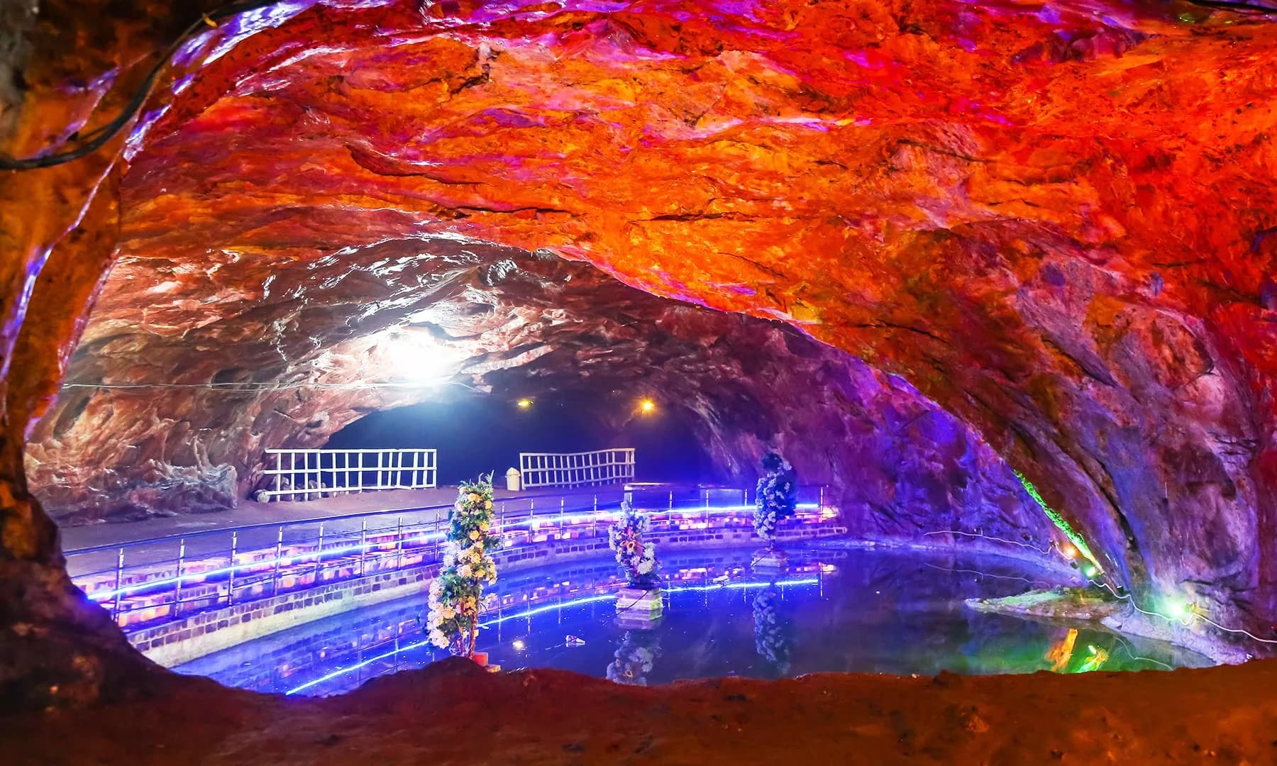 Underground view at Khewra Salt Mine, Punjab Pakistan