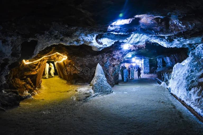 Magical Blue Light Inside Khewra Salt Mine Magical Blue Light Inside Khewra Salt Mine Khewra Salt Mine Located Khewra