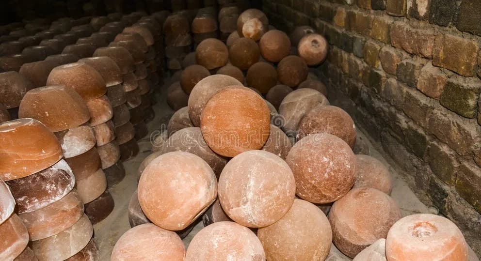 Pile Cup Ball Salt Lamps Pile Cup Ball Salt Lamps Natural Lamps Famous All Over World Their Unique Beautiful at Khewra Salt Mine