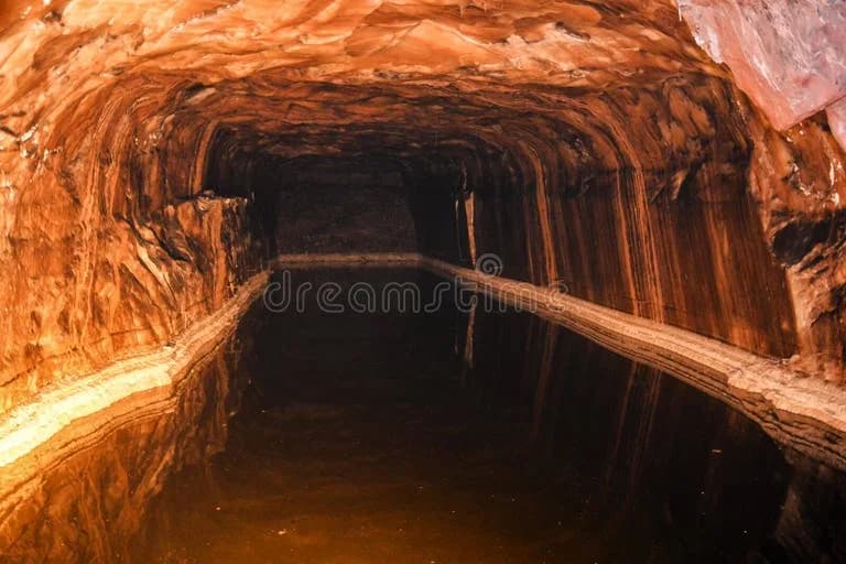 Water Pool Inside Khewra Salt Mine Water Pool Inside Khewra Salt Mine Khewra Salt Mine Located Khewra North Pind